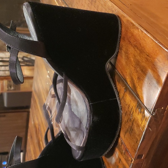 Free people velvet platform clear wedge sandal - Picture 10 of 12